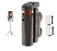 Pocketflex - Mini trípode, trípode JJ02 Pocketflex, trípode de agarre extensible para teléfono con control remoto desmontable, rotación de 360°, interruptor de botón ajustable de un solo toque (negro