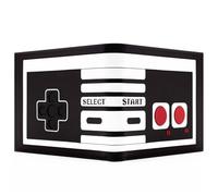 PocketGear Controlador de Juego Retro de Edad de Oro Clásico 8-bit Billetera/Cartera Bi-Fold Bolsillo para Monedas & Tarjetero, Negro