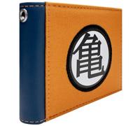 PocketGear DB-Z Dragon Emblema del Maestro Ball Tortuga Artista Marcial Billetera/Cartera Bi-Fold ID & Tarjetas, Naranja