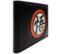 PocketGear Defensor de la Tierra Traje de Combate Gi Go Kanji Emblema Billetera/Cartera Doble Pliegue Identificación & Porta Tarjetas, Negro