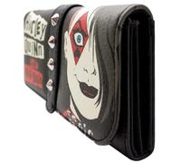 PocketGear Harley y el Punk Rock Skull Bags Quinn Cartera Tri-Fold Bolsillo para Monedas & Portatarjetas, Negro