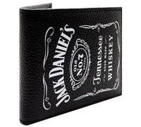 PocketGear J.D. Whiskey Brand Sour Mash Billetera/Cartera Bi-Fold Bolsillo para Monedas & Porta Tarjetas, Negro