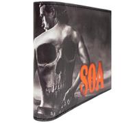PocketGear SOA Sons Club de Motociclistas Anarchy Estilo de Vida Biker Tatuaje de Calavera Billetera/Cartera Bi-Fold Monedero & Porta Tarjetas, Negro