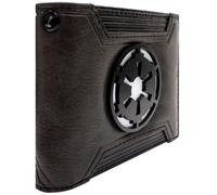 PocketGear Star Galactic Wars Empire Insignia Billetera Bi-Fold ID & Card Holder, Negro