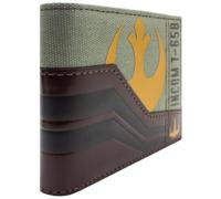 PocketGear Star Rebel Wars Incom T-66B X-Wing Starfighter Billetera/Cartera Bi-Fold Tarjeta de Identidad & Portacartas, Marrón