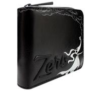 PocketGear Zero Nightmare Before Perro Fantasma Christmas Calabazas Cartera Bi-Fold Bolsillo para Monedas y Tarjetero, Negro