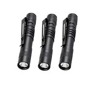 POCKETMAN 900LM Ultra Slim Portable XPE-R3 Mini linterna LED Clip cinturón Pen Light Tactical Torch 3 Pack (3pcs-9CM)