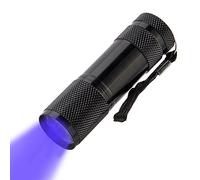 POCKETMAN Linterna UV Ultra Violeta 9 LED, 395nm, Detector de Orina y Manchas para Mascotas, Ropa, Alfombras