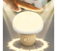 POCKETMAN Luz Nocturna LED Seta, Silicona Táctil 7 Colores Recargable USB