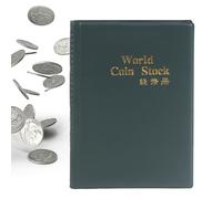 Pockets Coin Collection Álbum - 120 cuadrículas, Organizador de Almacenamiento de Dinero, Antiguo, Monedas de Menos de 25 mm | COICN Collector Book para Clases de Historia, exhibición del Museo