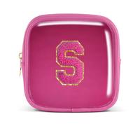 Pocmimut Bolsa de maquillaje, neceser de viaje personalizada, artículos de moda A-Z, regalo de cumpleaños para adolescentes y adolescentes, novia, profesora y madre, Magenta, Mini , Small (3