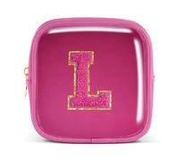 Pocmimut Bolsa de maquillaje, neceser de viaje personalizada, artículos de moda A-Z, regalo de cumpleaños para adolescentes y adolescentes, novia, profesora y madre, Mini-Magenta, Mini , Large (4