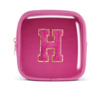 Pocmimut Bolsa de maquillaje, neceser de viaje personalizada, artículos de moda A-Z, regalo de cumpleaños para adolescentes y adolescentes, novia, profesora y madre, Mini-Magenta, Mini , Large