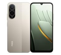 POCO C81 Pro 4G Smartphone, 4GB + 256GB, procesador UNISOC T7250, pantalla LCD de 6,9 pulgadas, cámara principal de 13 MP, 6000mAh, 3,5mm, 120Hz, 1600 x 720, con cargador (dorado)