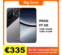 Versión global POCO F7 5G Smartphone Snapdragon ® 8s Gen 4 6500mAh Batería 6.83" 1.5K AMOLED 50MP Cámara Smartphone Silver