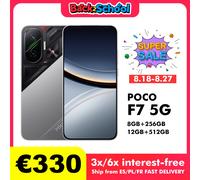 Versión global POCO F7 5G Smartphone Snapdragon ® 8s Gen 4 6500mAh Batería 6.83" 1.5K AMOLED 50MP Cámara Smartphone White