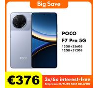 POCO F7 Pro 5G 12GB 256GB 512GB NFC Versión global Teléfono móvil sin cargador Black