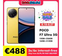 POCO F7 Ultra 5G NFC 12GB/256GB 16GB/512GB Versión Global Teléfono Móvil sin Cargador Todo Nuevo Mundo Primiere Yellow