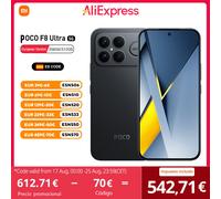 POCO F8 Ultra 5G Versión Europea 256GB/512GB Pantalla AMOLED 6.9", 120Hz, 50MP OIS, Snapdragon 8 Elite Gen 5, 6500mAh, IP68, NFC, Sin Cargador Denim Blue
