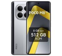 POCO M8 5G 8GB 512GB 6.77" AMOLED 120Hz 5G Dual SIM Carga Rápida 45W NFC IP65 HyperOS 2 Plata