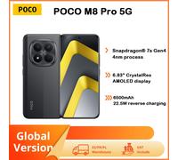 Poco M8 Pro 5G, versión global, teléfono inteligente con procesador Snapdragon 7S Gen 4, pantalla de 6,83 pulgadas, resolución 1,5K, 120 Hz, batería de 6500 mAh, carga rápida de 100 W, NFC. Silver