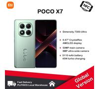 POCO X7 5G Global NFC Smartphone Tamaño 7300 Ultra 6.67 1.5K AMOLED Pantalla Curva 45W Turbo Carga Black