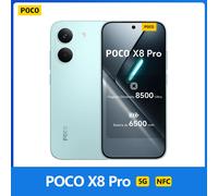 POCO X8 Pro 5G 256GB/512GB Versión EEA NFC, Dimensity 8500-Ultra, 6.59 pulgadas, 120 Hz, Cámara de 50 MP, 6500 mAh, IP68 Green