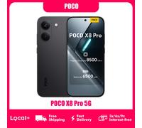 POCO X8 Pro 5G 8GB 256GB 12GB 512GB NFC Smartphone Dimensity 8500-Ultra Batería de 6500mAh Negro