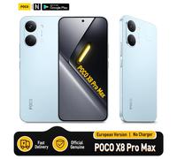 POCO X8 Pro Max 5G Versión Europea 256GB/512GB 6.83" AMOLED 1.5K 120Hz 8500mAh 50MP OIS NFC IP68 Dimensity 9500s Sin Cargador White