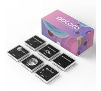 POCOCO Moon and Stars Series Galaxy Star Proyector de luz nocturna Discos de luz nocturna: patrones realistas de galaxia, 5K Ultra HD, 96% de transmisión de luz, alto brillo, paquete de 6 piezas