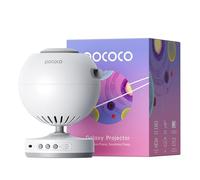 POCOCO Proyector de Galaxias y Estrellas real recargable,2 * 5K HD Discos | Galaxia Realista, AutonomíA 6h,Auto-Timer,Discos Sustituibles. DecoracióN Dormitorio, Estudio Y RelajacióN, Adultos, NiñOs