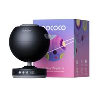 POCOCO Proyector de Galaxias y Estrellas real recargable,2 * 5K HD Discos | Galaxia Realista, AutonomíA 6h,Auto-Timer,Discos Sustituibles. DecoracióN Dormitorio, Estudio Y RelajacióN, Adultos, NiñOs