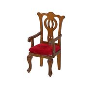 Pocoiau 1/12 Casas de muñecas sofá silla y cojín para proyecto de modelo de manualidades, sala de estar y sala de estudio, decoración de escena en miniatura, muebles de cocina