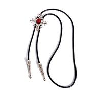 Pocoiau 3D Rhinestone Buckle Decors Bolo Tie for Men Women Bridegroom Wedding Necklace Western Cowboy Necktie for Shirt for Supplies Ties for Cowboy