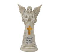 Pocoiau Angell Garden Decors - Estatua solar Angell Decorations for Yard Outdoor Patios Housewarmings Gift Praying Angles Figurines Solar Angel Decorations for Outside