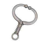 Pocoiau Anillos de nariz de vaca con resorte para control de ganado que garantizan longevidad y resistencia a la intemperie, abrazaderas multiusos