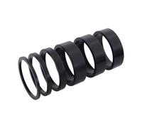 Pocoiau Arandelas De Auriculares Repuesto con Espaciador Vástago Ligero para Instalación Horquilla Delantera Bicicleta Carretera Montaña Mantenimiento Arandela Horquilla Aleación