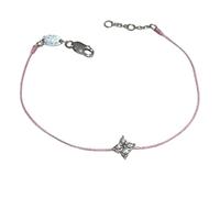Pocoiau Cadena de diamantes de imitación de estrella de cuatro puntos con cierre seguro para pieles sensibles, apilables, accesorios apilables de diamantes, talla única, como se describe