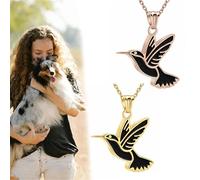 Pocoiau Collar De Conmemoración Mascotas con Inciso Pájaro Sostenido Dije Urna Resistente Desgaste para Llevar Cenizas Queridas Forma Segura Joyería Recuerdo Mascotas con Cenizas
