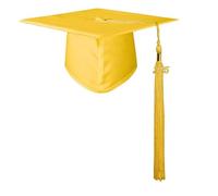 Pocoiau Cómodas gorras de graduación de punto 2025 para niños, aspecto brillante, borlas, sombrero para varios eventos escolares, ceremonia