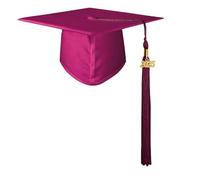 Pocoiau Cómodas gorras de graduación de punto 2025 para niños, aspecto brillante, borlas, sombrero para varios eventos escolares, ceremonia