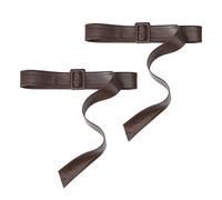 Pocoiau Correa ajustable de moda para mujer, de piel sintética, banda fresca para cortavientos y ropa de invierno, gabardina de repuesto, café, Talla única