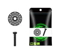 Pocoiau Cubierta de auriculares de bicicleta de instalación rápida, diseño de arco iris, aleaciones de aluminio, tapas superiores, accesorios de vástago de bicicleta de carretera, componentes de