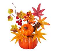 Pocoiau Decoración De Calabazas Halloween Espuma No Tóxica Fácil Usar Textura Realista Hojas Otoño para Hogares Escaparate Tiendas Decoraciones Halloween No Tóxicas para La Familia