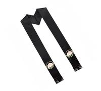 Pocoiau Estola de clero para ceremonias y eventos formales, diseño ligero y elegante, cómodo para sacerdotes, ministros, accesorio de clero, Negro, Talla única