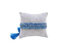 Pocoiau Flecos de cuentas de cristal hechos a mano con borlas de capa, adecuados para uso diario casual y eventos especiales, talla única, como se describe
