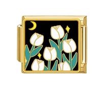 Pocoiau Herramienta De Eslabón Pulsera Conector Eslabón Correa Accesorio Banda con Tema Floral Textura Acero Inoxidable Componentes Joyería Intercambiables