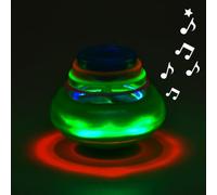 Pocoiau Juego De Peonza Giratoria Interactiva 4 Uds. Juguete Giratorio con Luz LED con Tema Frutas Giratorio para Niños Entrenamiento Educativo Habilidades Manuales Seguras