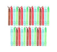 Pocoiau Juego De Varita Burbuja Pequeña Portátil para Niños Celebración Navideña Juguete Aire Libre Construcción Juguete Juego Festivo En Grupo