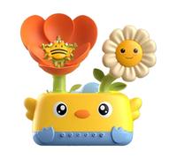 Pocoiau Juguete De Riego Flores con Ventosa Segura Actividad Aprendizaje Temprano A La del Baño con Diseño Reconocimiento Color Juguete Baño Giratorio para Niños